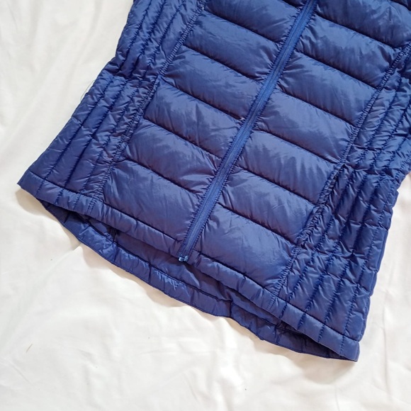 Heatpeek lightweight nylon collapsible Women's Blue Puffer Vest M - Picture 9 of 12